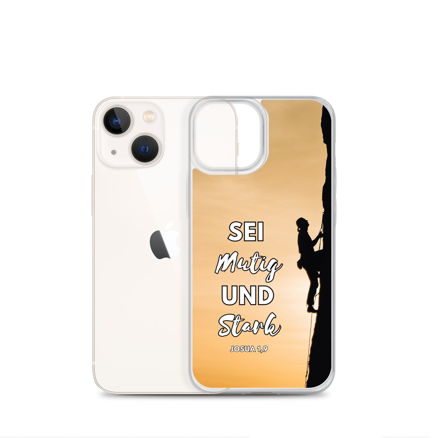 Sei mutig und stark Klettern iPhone-Hülle