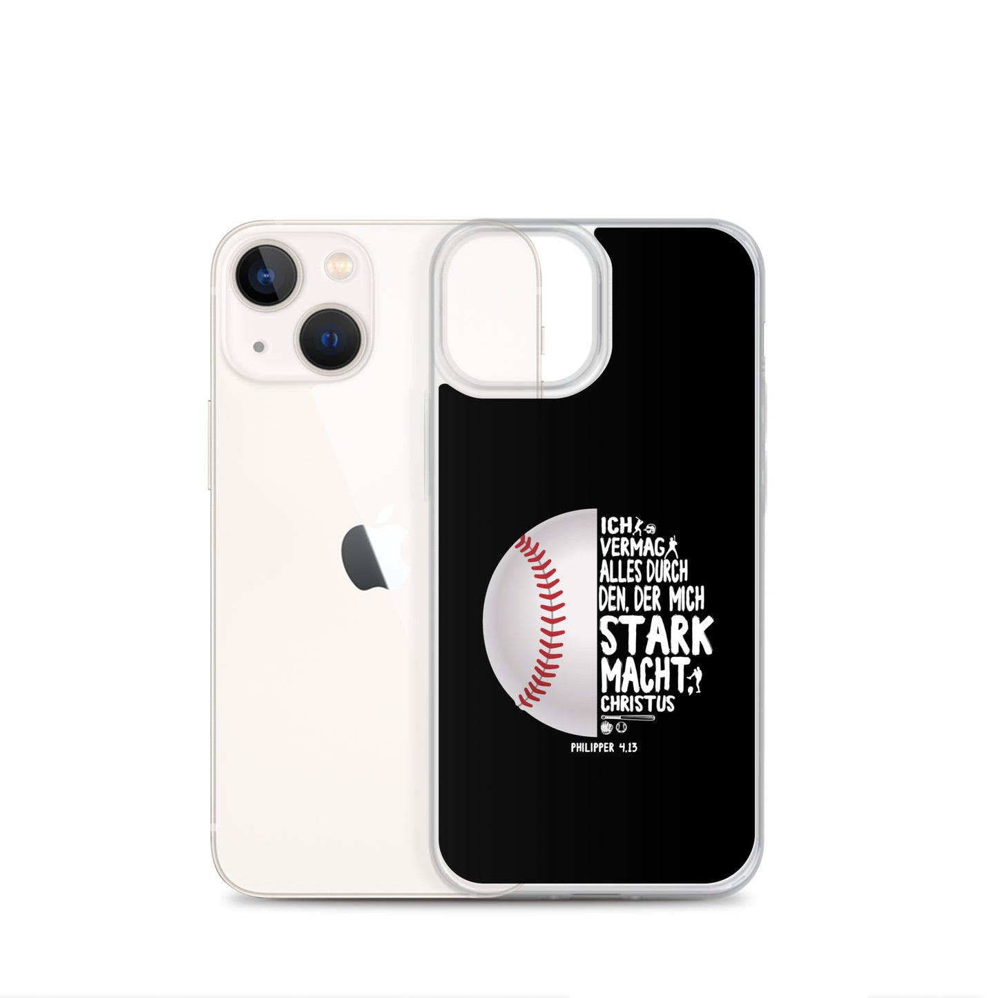 Philipper 4,13 Baseball Ich vermag alles durch Christus iPhone-Hülle