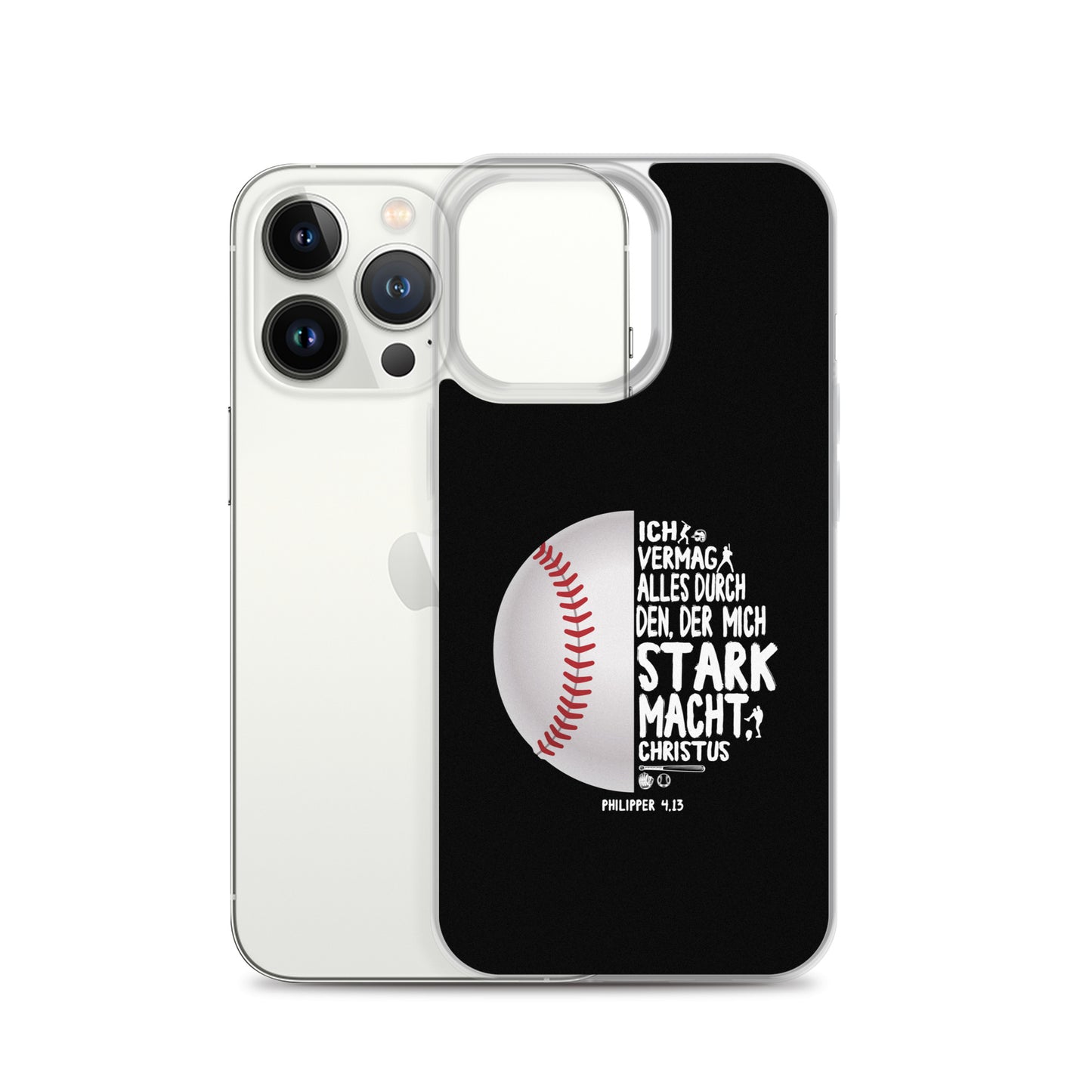 Philipper 4,13 Baseball Ich vermag alles durch Christus iPhone-Hülle