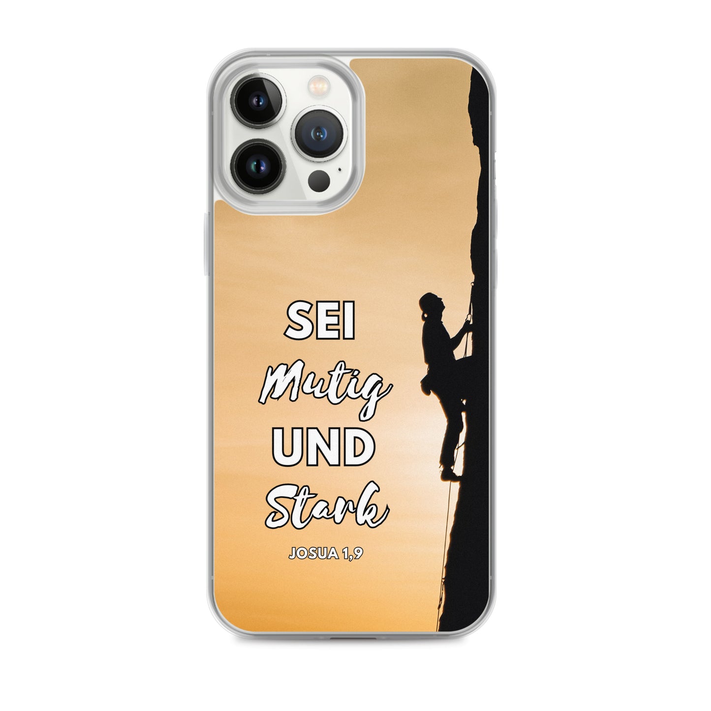 Sei mutig und stark Klettern iPhone-Hülle
