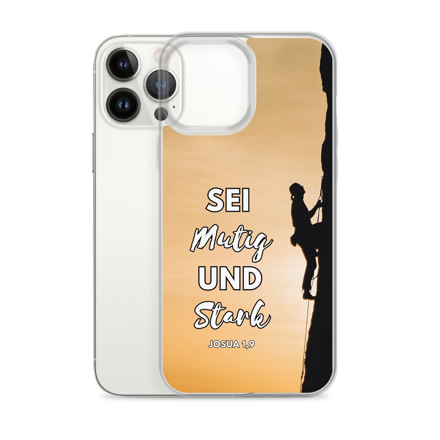 Sei mutig und stark Klettern iPhone-Hülle