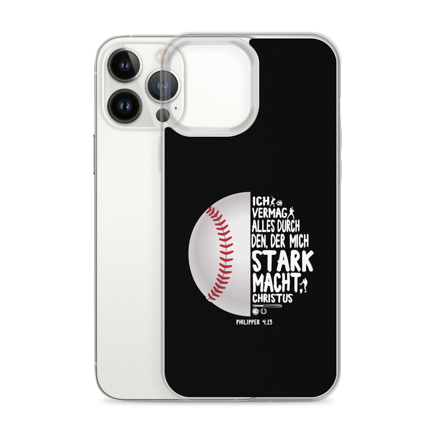 Philipper 4,13 Baseball Ich vermag alles durch Christus iPhone-Hülle