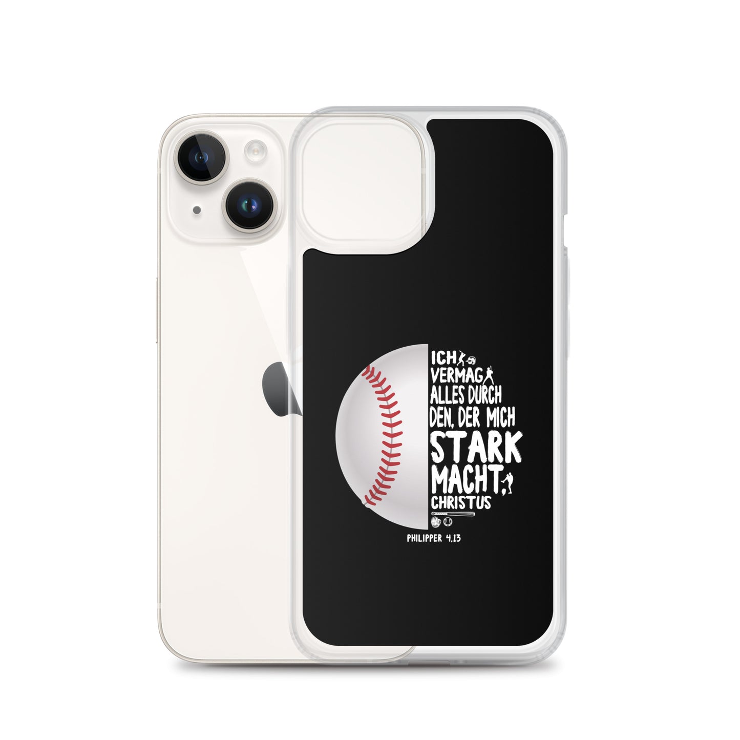 Philipper 4,13 Baseball Ich vermag alles durch Christus iPhone-Hülle