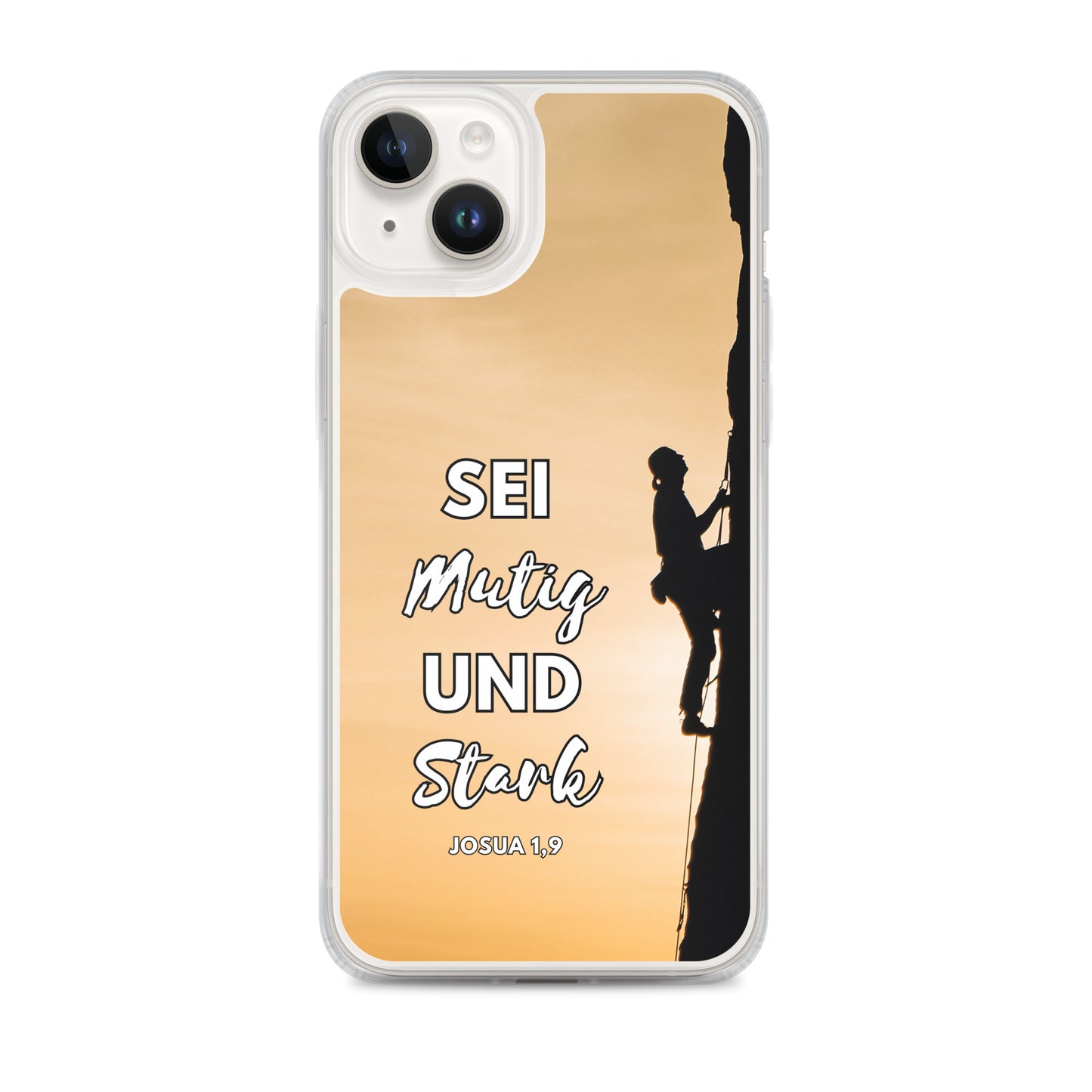 Sei mutig und stark Klettern iPhone-Hülle