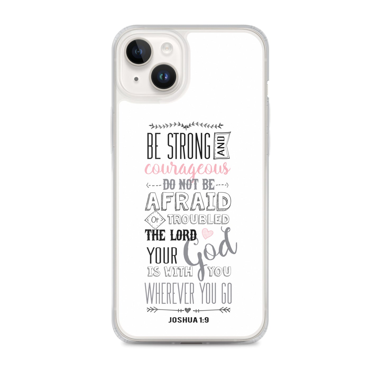 Josua 1:9 Sei mutig und stark - christliche iPhone Handyhülle