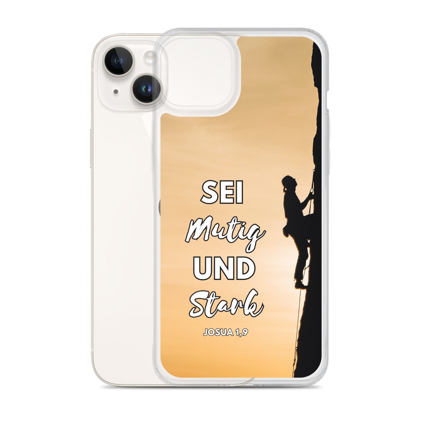 Sei mutig und stark Klettern iPhone-Hülle