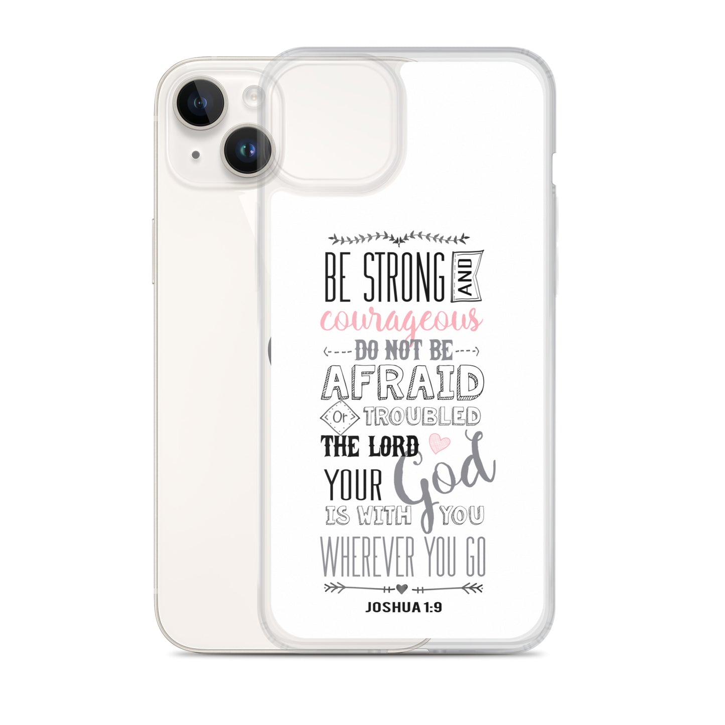 Josua 1:9 Sei mutig und stark - christliche iPhone Handyhülle