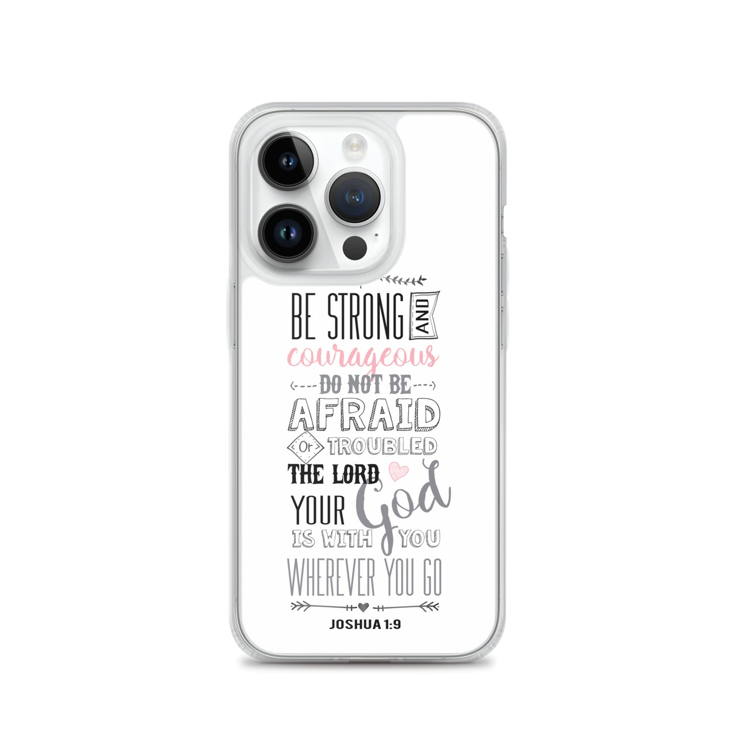 Josua 1:9 Sei mutig und stark - christliche iPhone Handyhülle