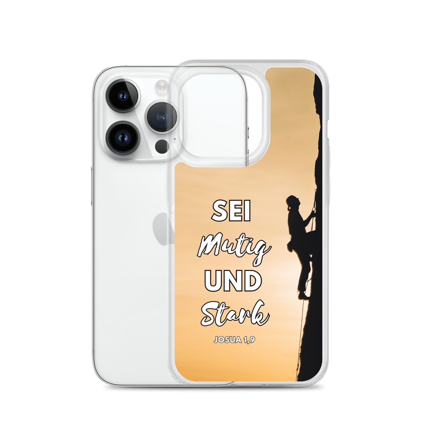 Sei mutig und stark Klettern iPhone-Hülle