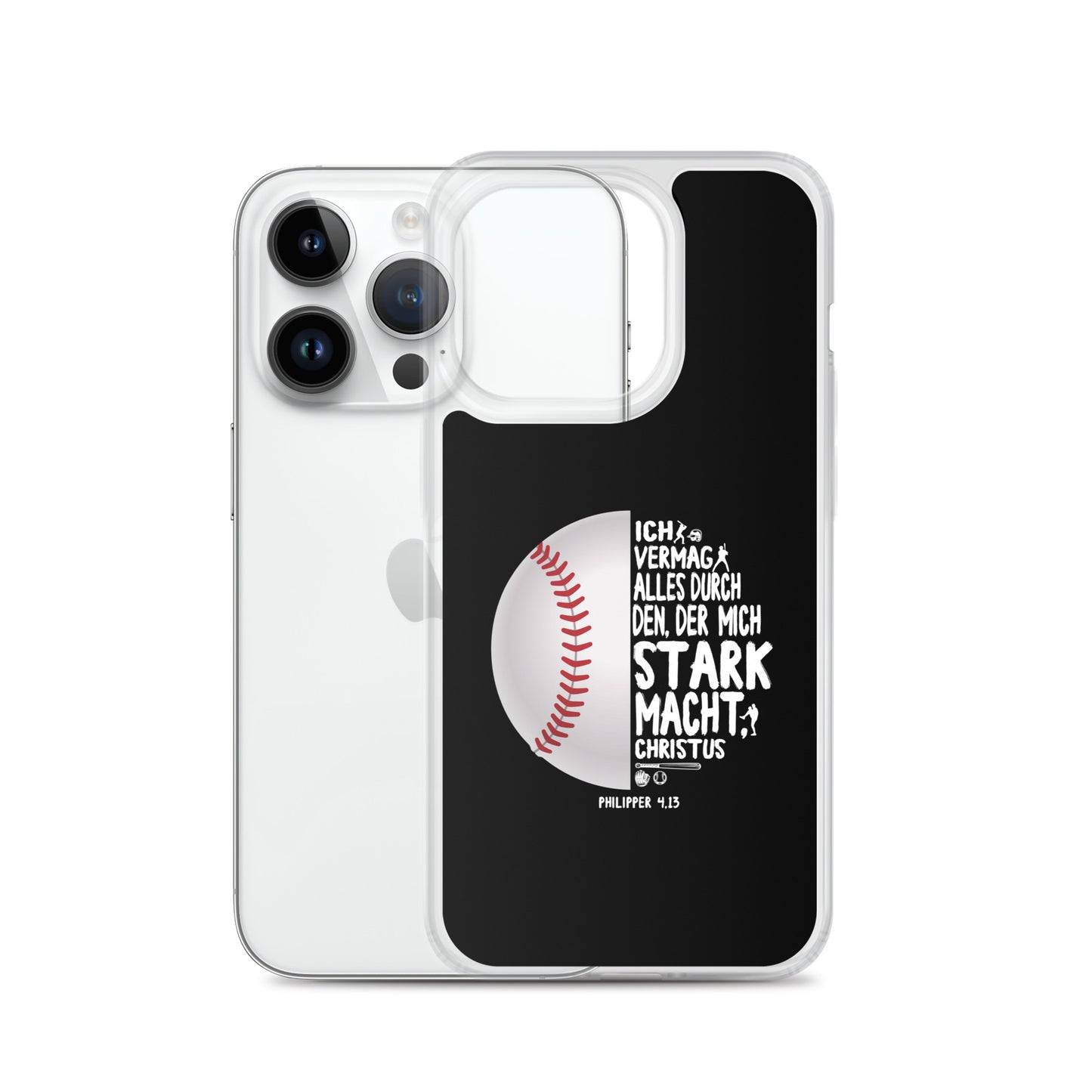 Philipper 4,13 Baseball Ich vermag alles durch Christus iPhone-Hülle