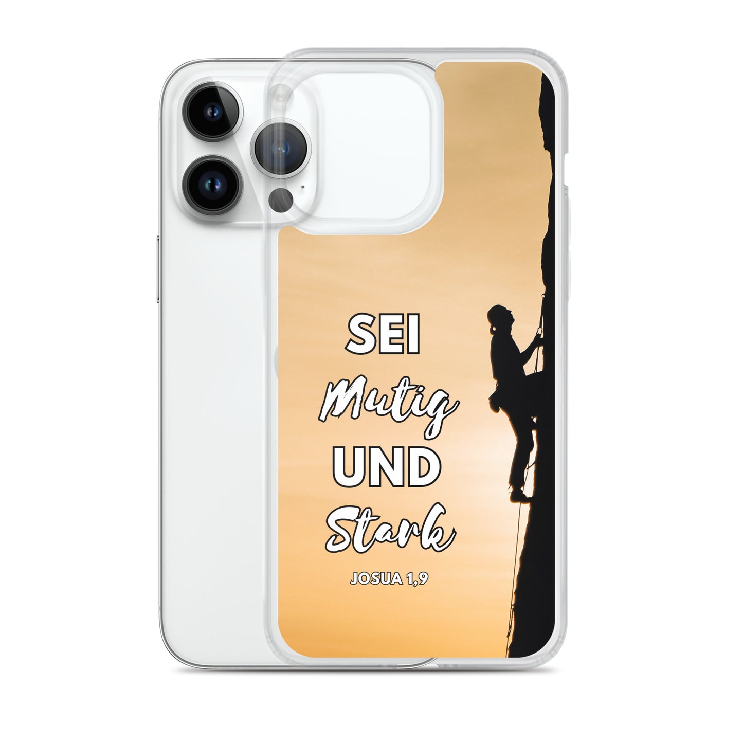 Sei mutig und stark Klettern iPhone-Hülle