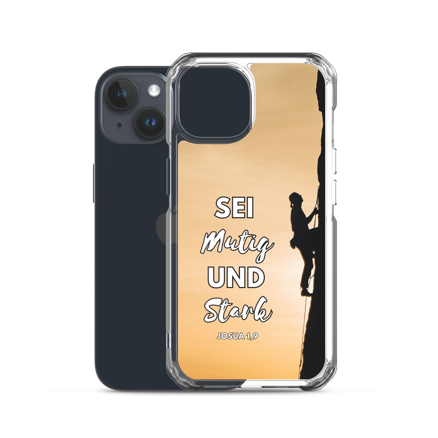 Sei mutig und stark Klettern iPhone-Hülle