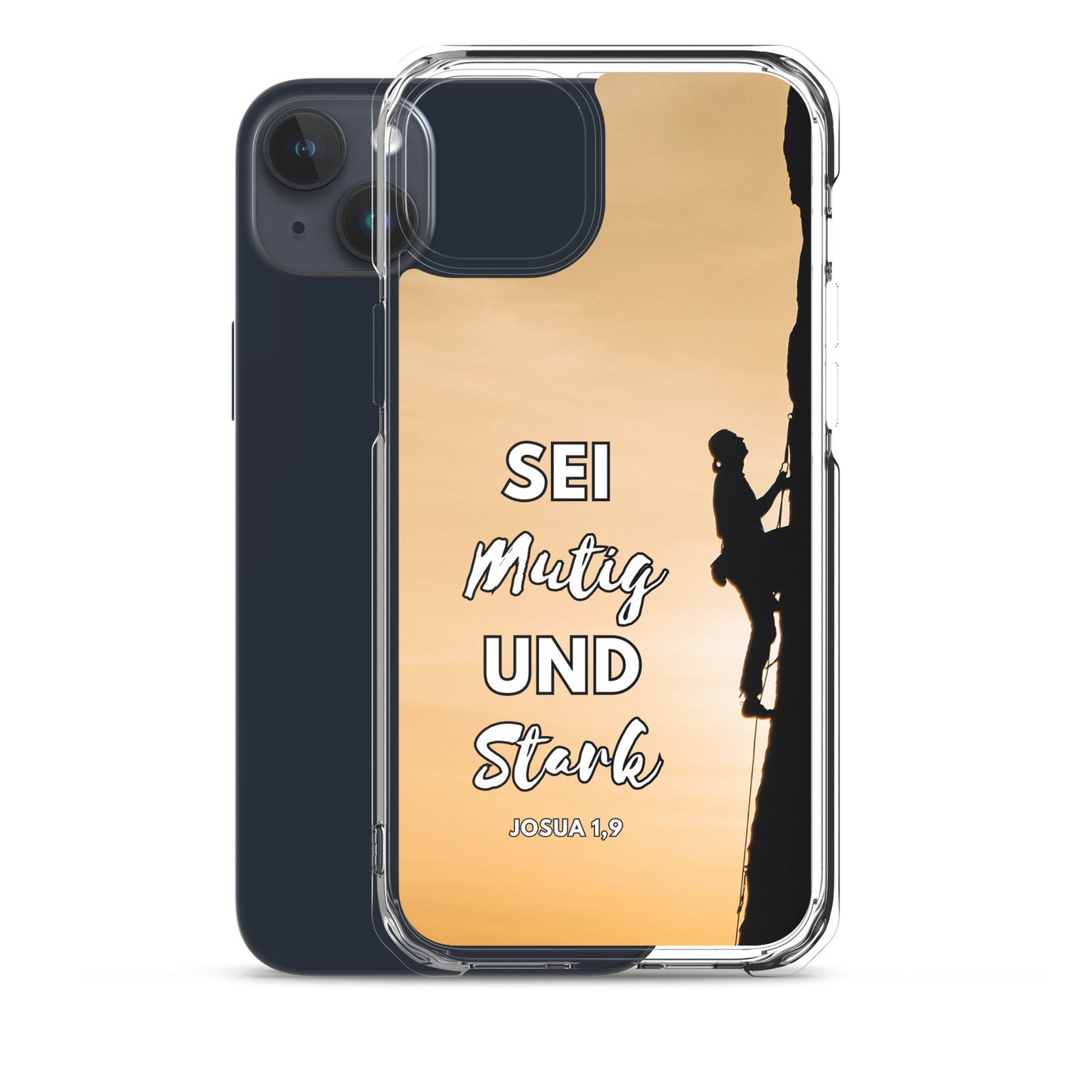 Sei mutig und stark Klettern iPhone-Hülle