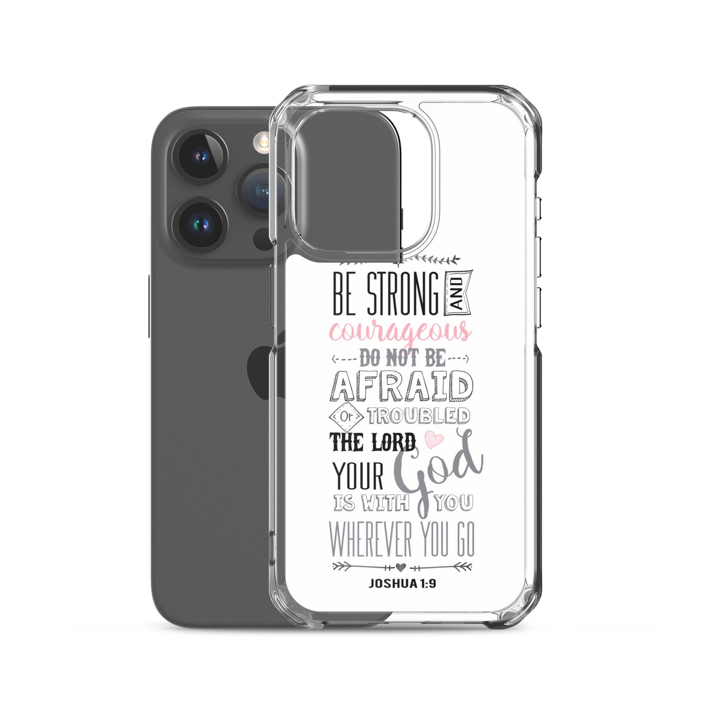 Josua 1:9 Sei mutig und stark - christliche iPhone Handyhülle