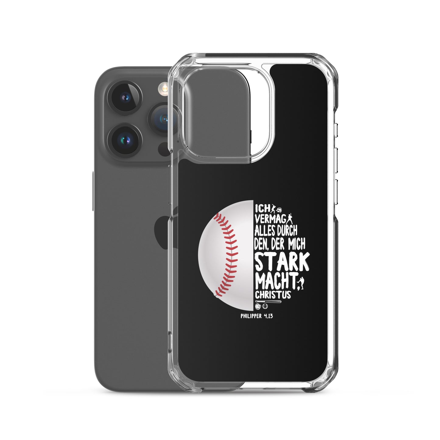 Philipper 4,13 Baseball Ich vermag alles durch Christus iPhone-Hülle
