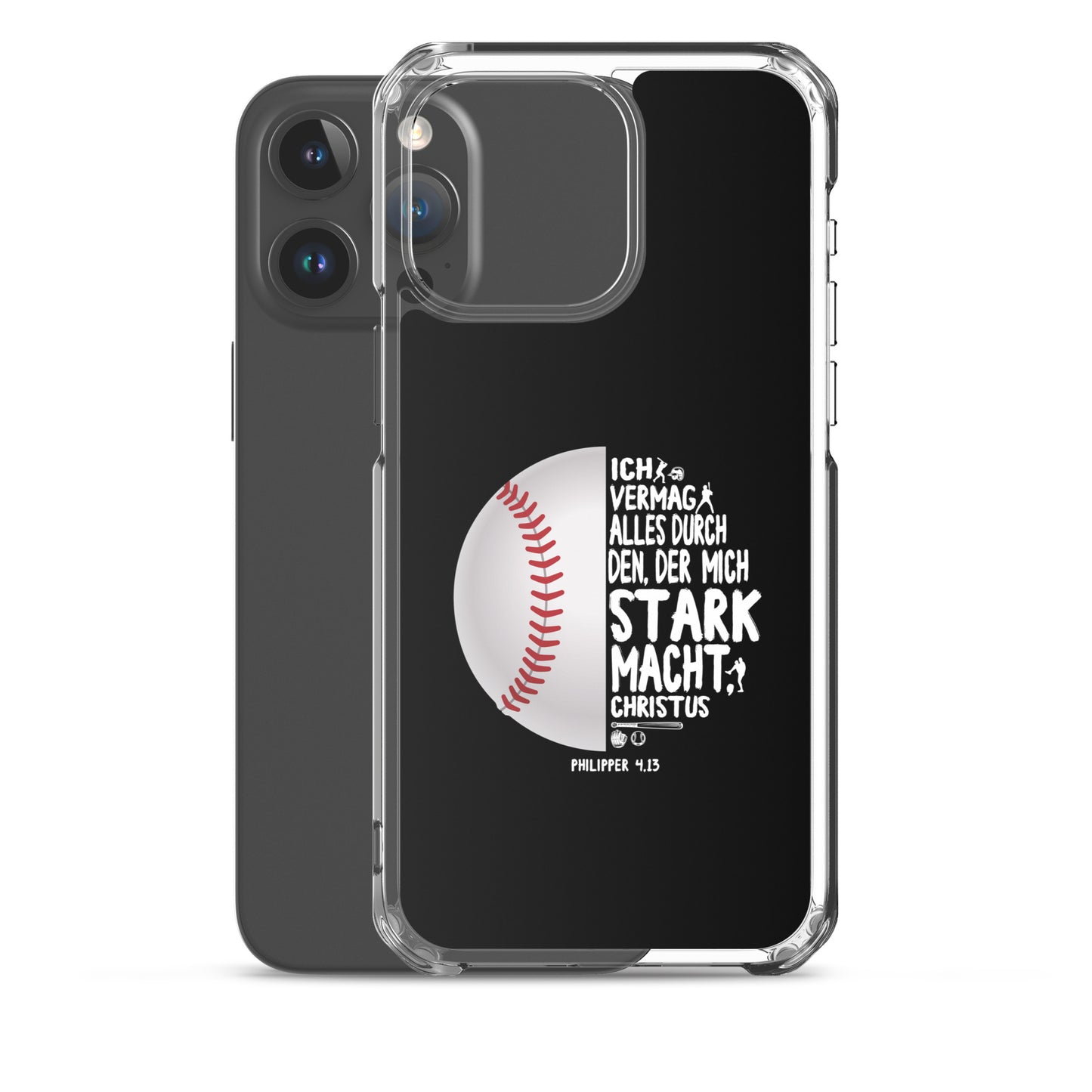 Philipper 4,13 Baseball Ich vermag alles durch Christus iPhone-Hülle