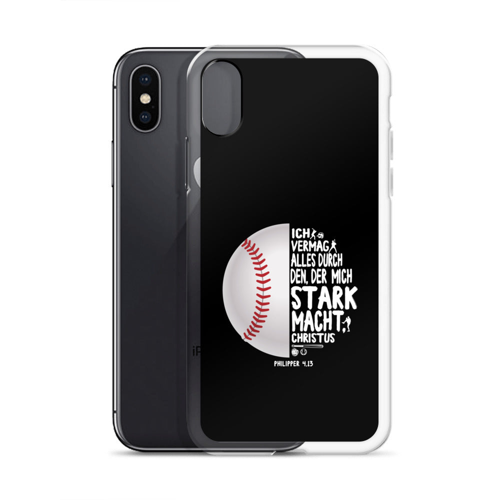 Philipper 4,13 Baseball Ich vermag alles durch Christus iPhone-Hülle