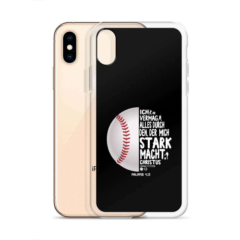 Philipper 4,13 Baseball Ich vermag alles durch Christus iPhone-Hülle