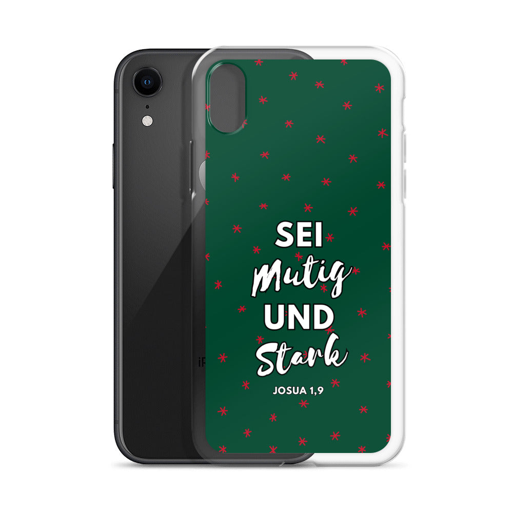 Sei mutig und stark Josua 1,9 iPhone-Hülle