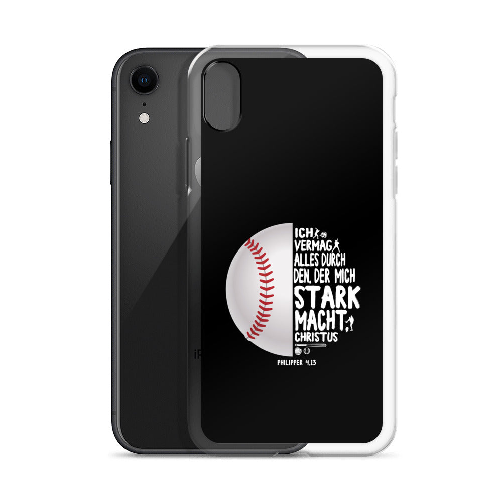 Philipper 4,13 Baseball Ich vermag alles durch Christus iPhone-Hülle