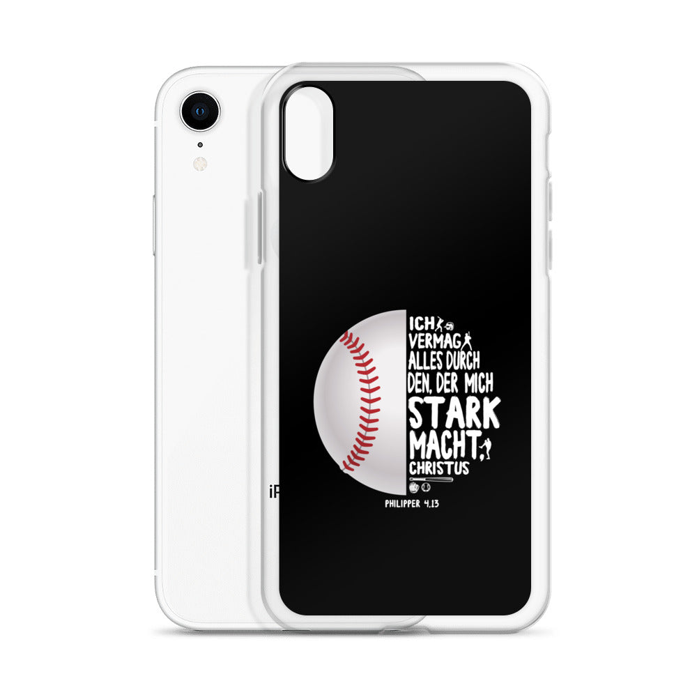 Philipper 4,13 Baseball Ich vermag alles durch Christus iPhone-Hülle