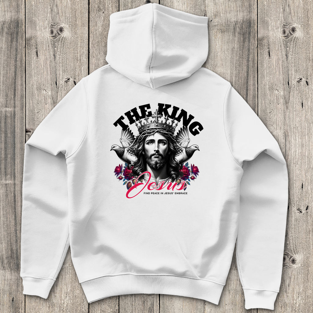 The King Jesus - Backprint Christlicher Herren Hoodie