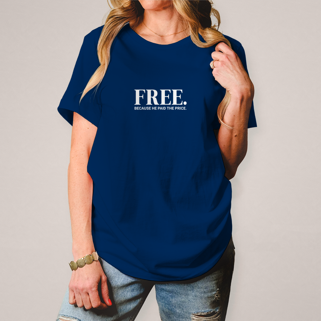 Free because he paid the price christliches Damen T-Shirt