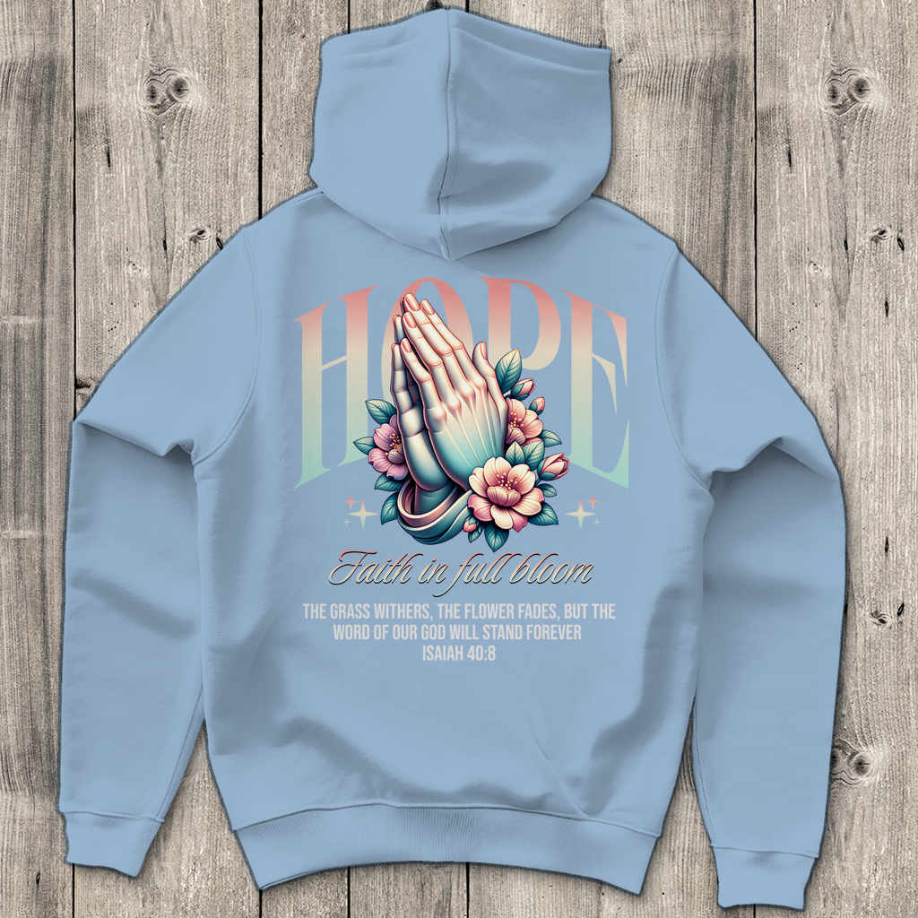 Hope Faith in full bloom - Backprint Christlicher Herren Hoodie