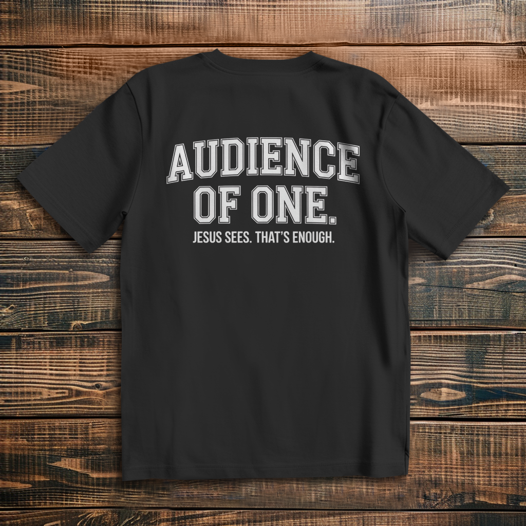 Audience of One - Oversize Backprint T-Shirt