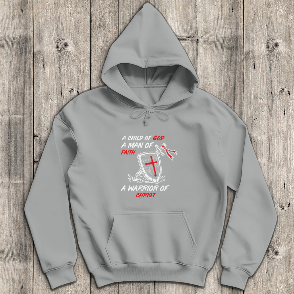 Child of God Man of Faith Warrior of Christ - Christlicher Herren Hoodie