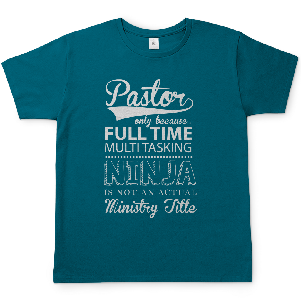 Full Time Multitasking Pastor christliches Herren T-Shirt