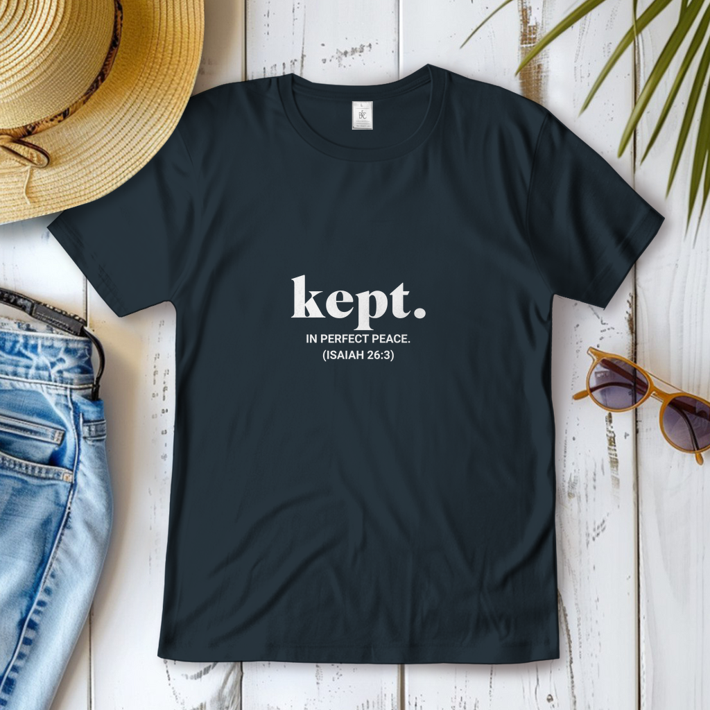 Kept in perfect peace christliches Damen T-Shirt