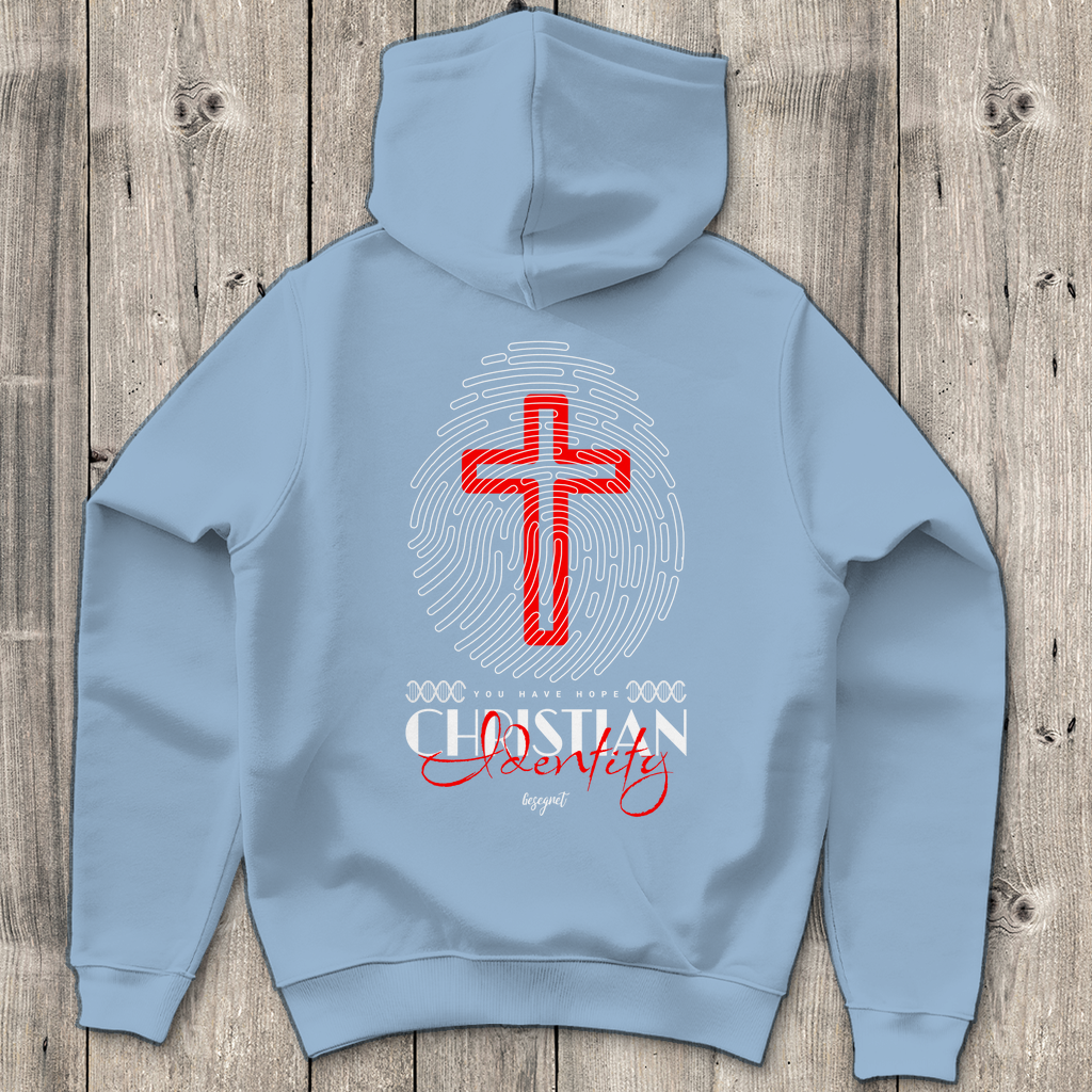 Christian Identity - Backprint Christlicher Herren Hoodie