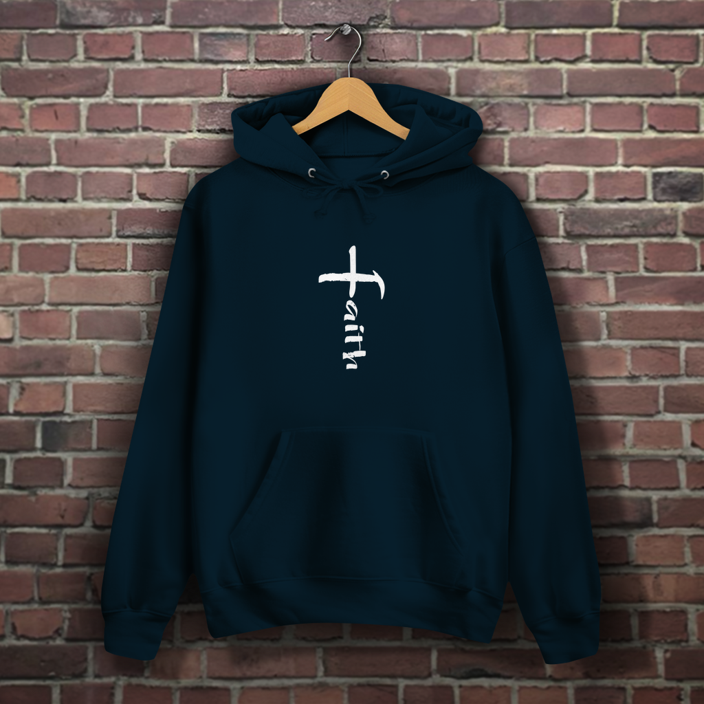 Faith Kreuz - Christlicher Damen Hoodie