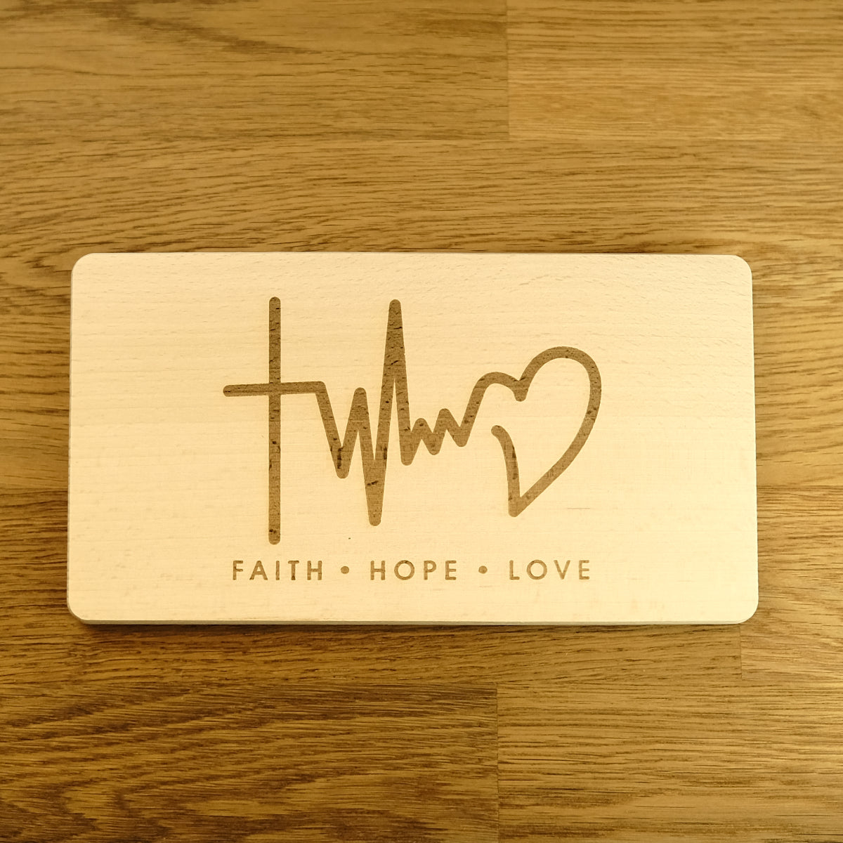 Faith Hope Love - Glaube Hoffnung Liebe - Dein christliches Frühstücksbrettchen!