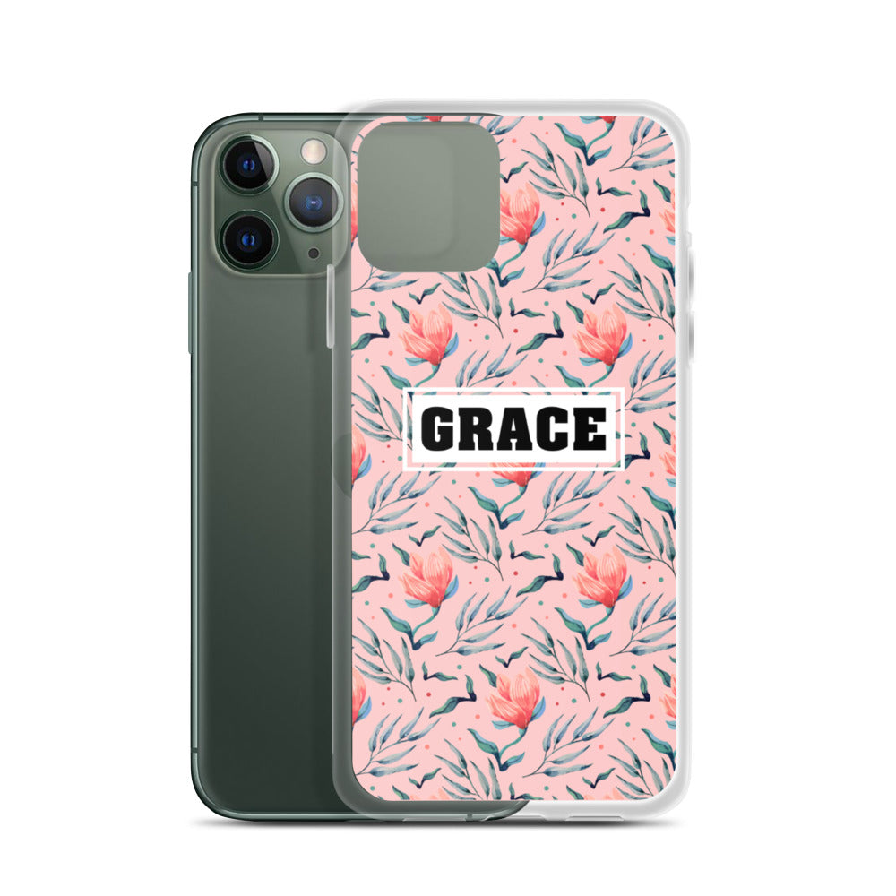 Grace Blumen Design iPhone Hülle - gesegnet