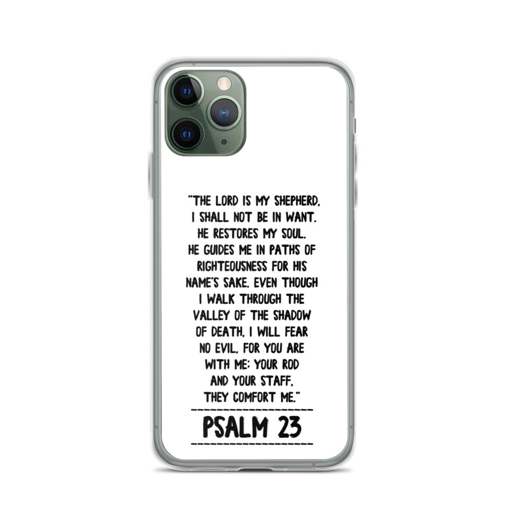 The Lord is my Shepherd Psalm 23 iPhone Hülle