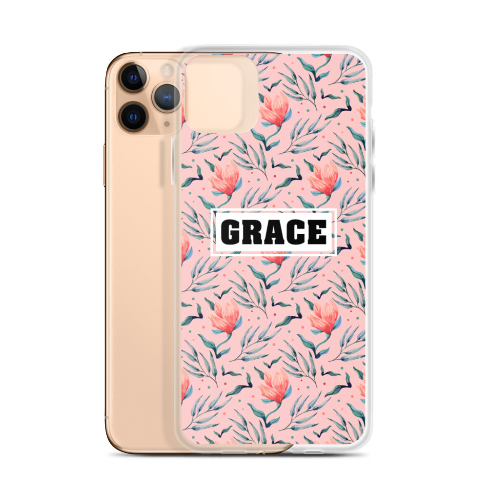 Grace Blumen Design iPhone Hülle - gesegnet