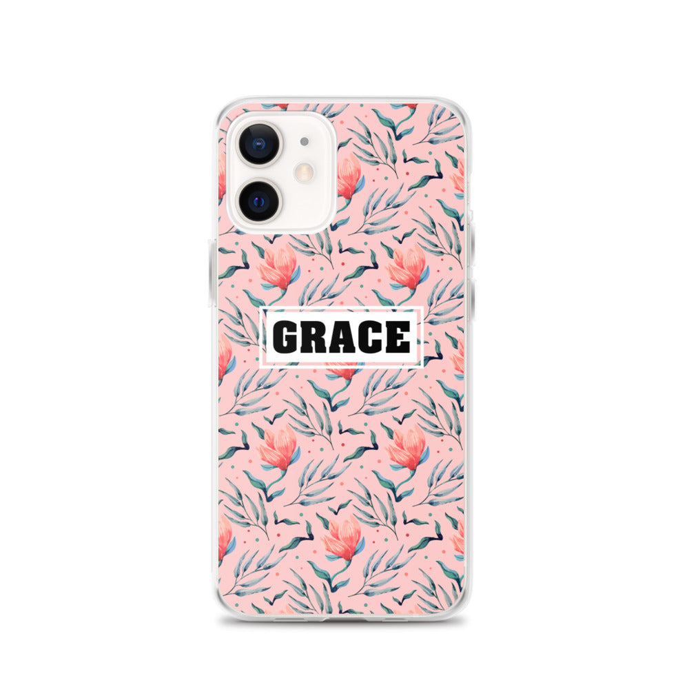 Grace Blumen Design - christliche iPhone Handyhülle