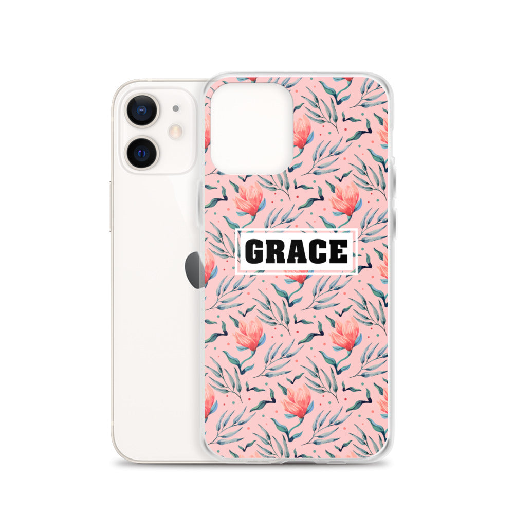 Grace Blumen Design - christliche iPhone Handyhülle
