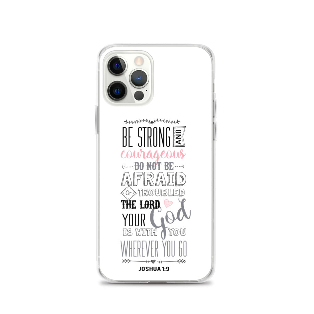 Josua 1:9 Sei mutig und stark - christliche iPhone Handyhülle