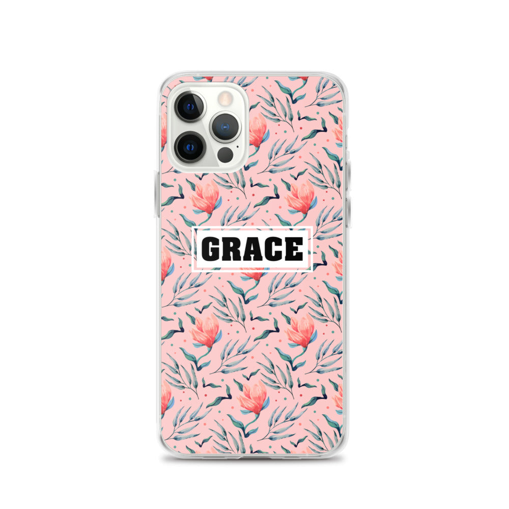 Grace Blumen Design - christliche iPhone Handyhülle