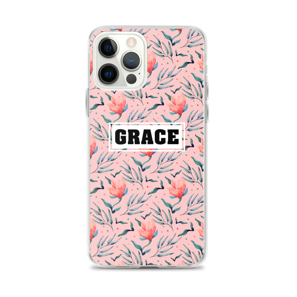 Grace Blumen Design - christliche iPhone Handyhülle
