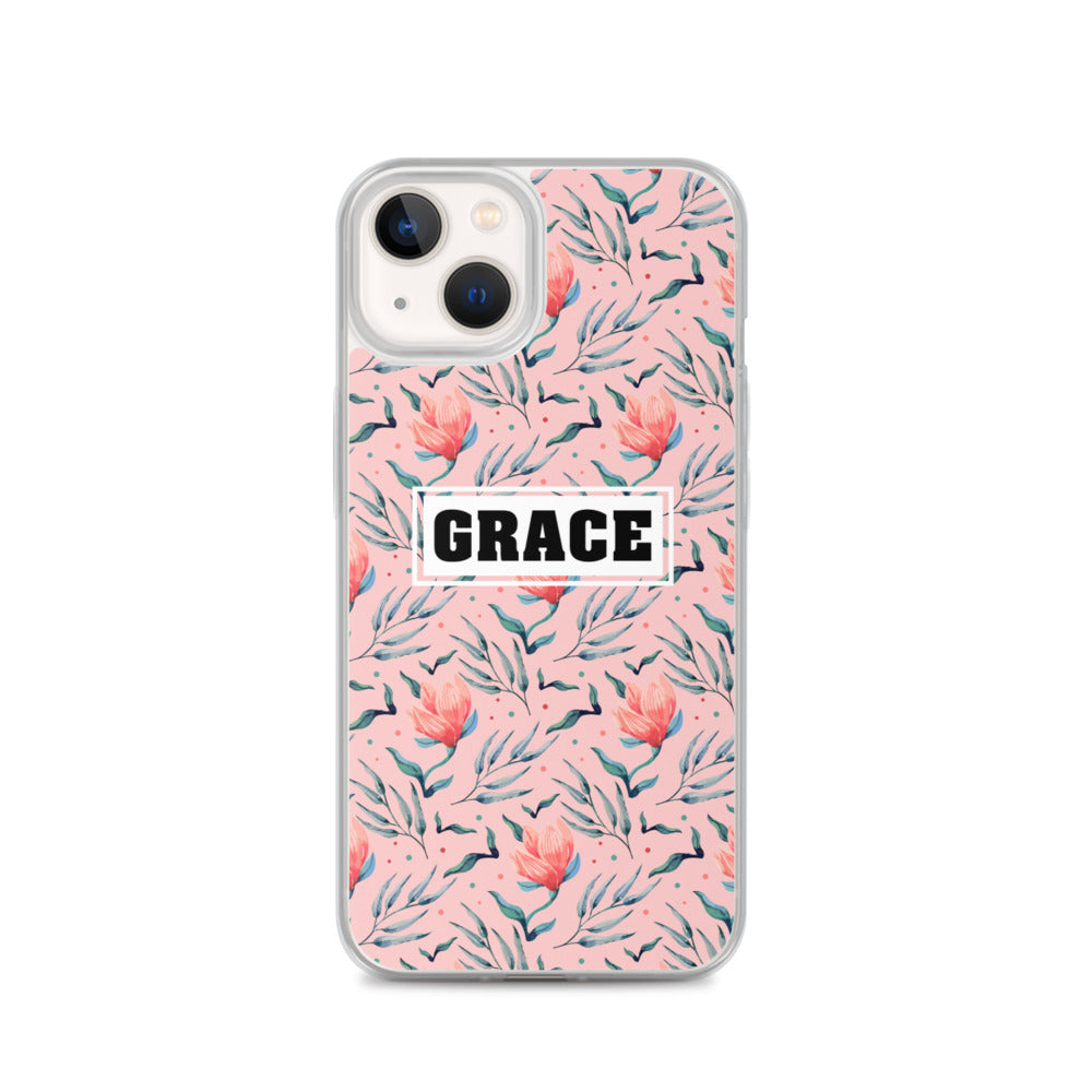 Grace Blumen Design - christliche iPhone Handyhülle