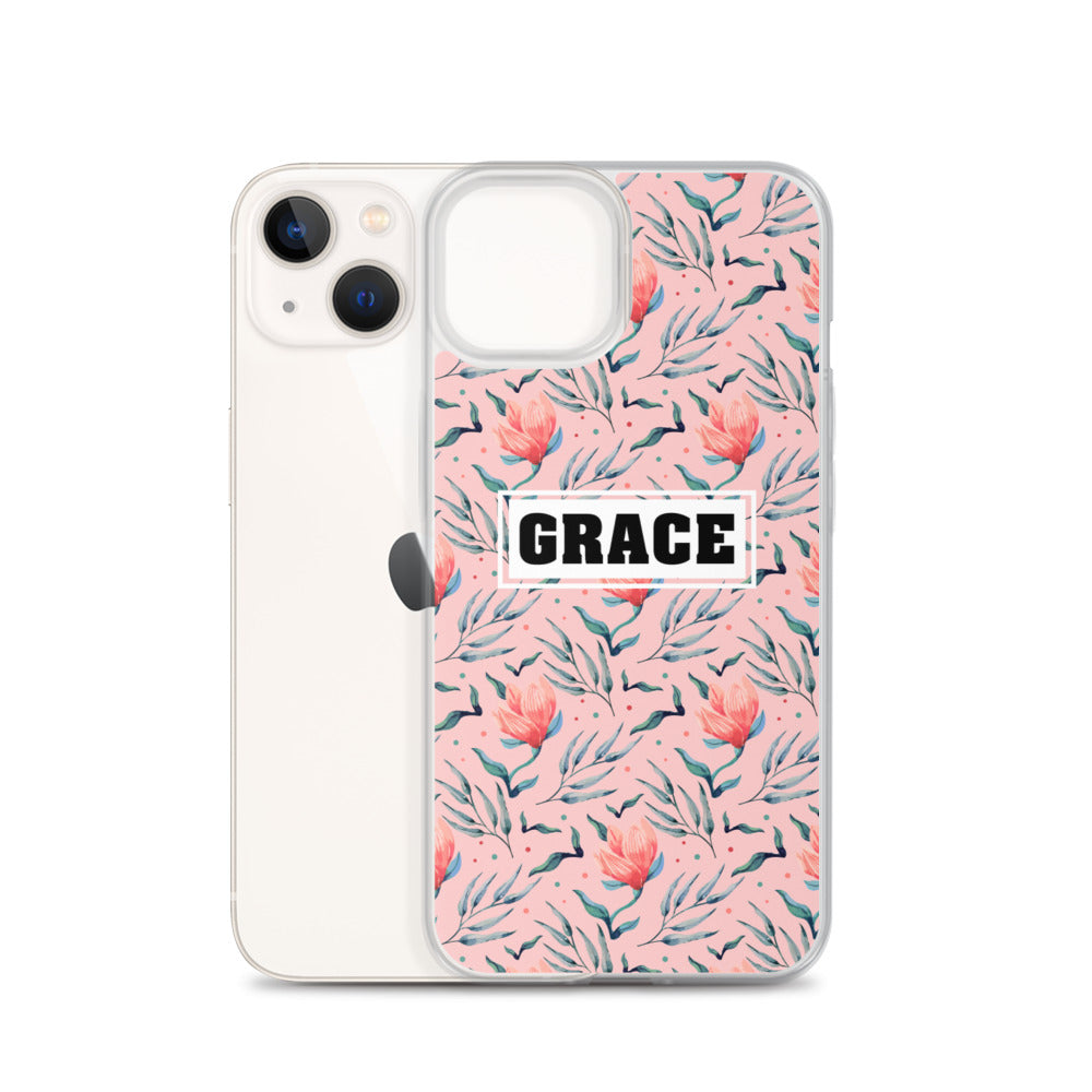 Grace Blumen Design - christliche iPhone Handyhülle