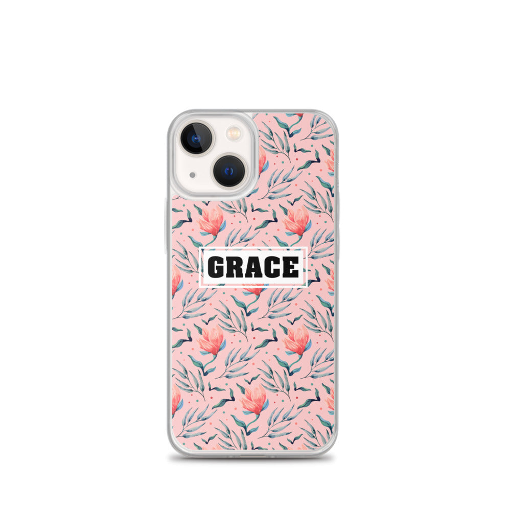 Grace Blumen Design - christliche iPhone Handyhülle