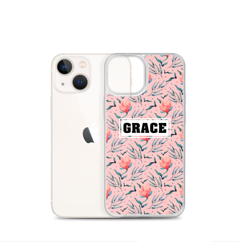 Grace Blumen Design - christliche iPhone Handyhülle
