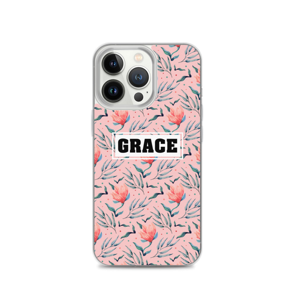 Grace Blumen Design - christliche iPhone Handyhülle