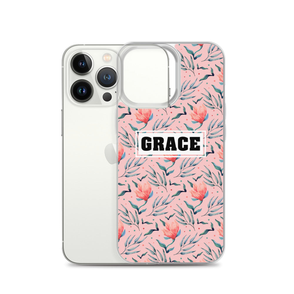 Grace Blumen Design - christliche iPhone Handyhülle