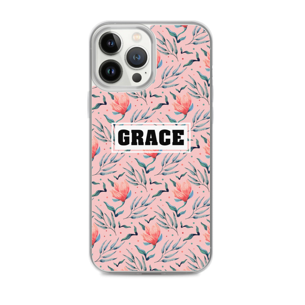 Grace Blumen Design - christliche iPhone Handyhülle